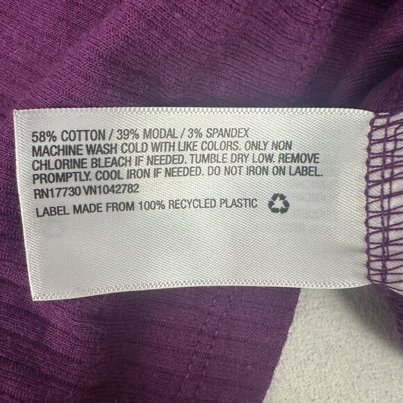 A New Day Womens Purple Short Sleeve T-Shirt Size X-Large - Picture 4 of 4